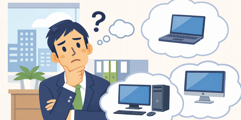 業務別に解説！失敗しない法人パソコンの選び方～調達担当者ガイド～